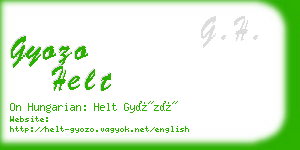 gyozo helt business card